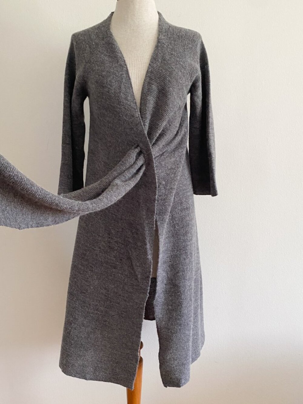 Day Birger Et Mikkelsen Grey Long Cardigan Wool Alpaca Small